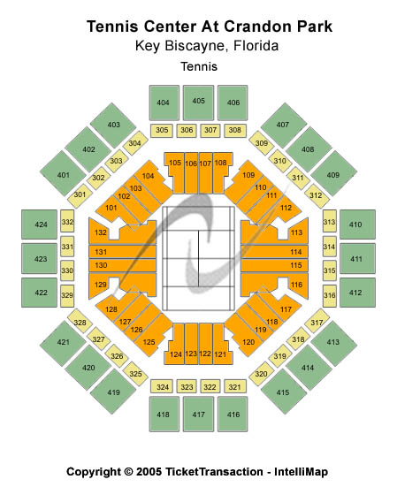 Tennis Center at Crandon Park seating chart