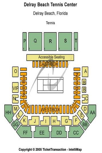 Delray Beach Tennis Center seating chart