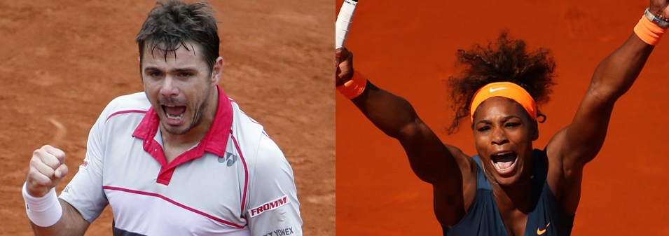 Wawrinka and Williams Take Home 2015 French Open Titles