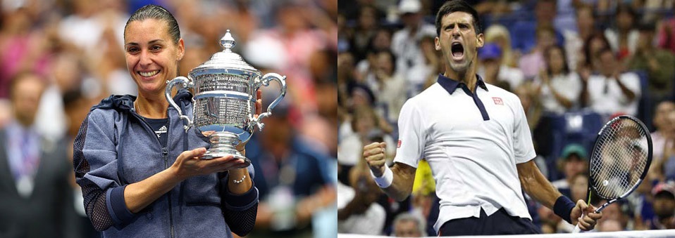 Novak Djokovic & Flavia Pennetta win 2015 US Open