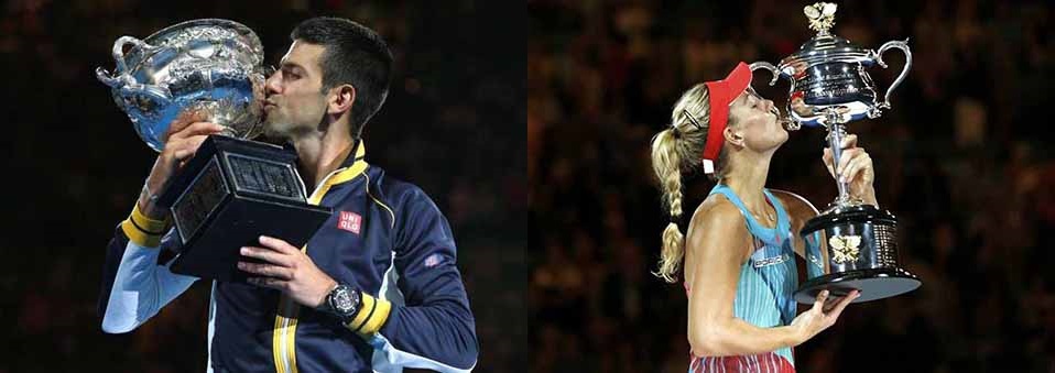 Djokovic & Kerber win 2016 Australian Open