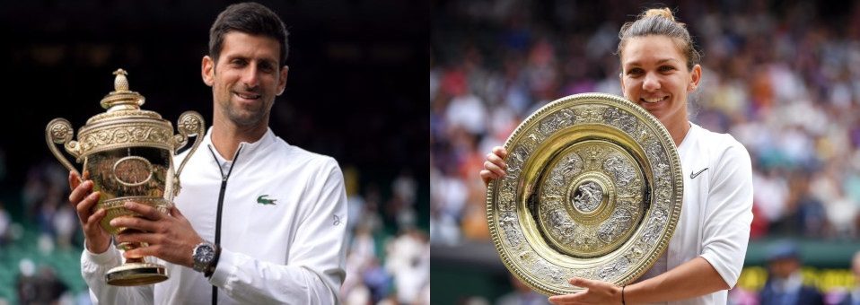 Djokovic, Halep win 2019 Wimbledon